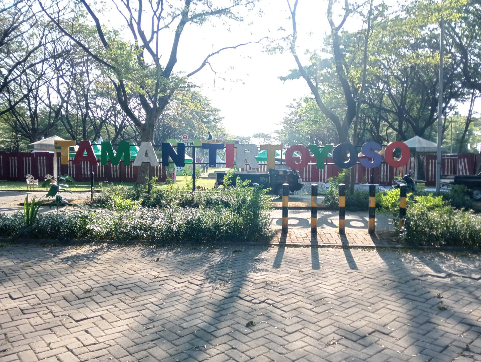 Peta lokasi start lari di Alun-Alun Kota Kediri dengan markah posisi